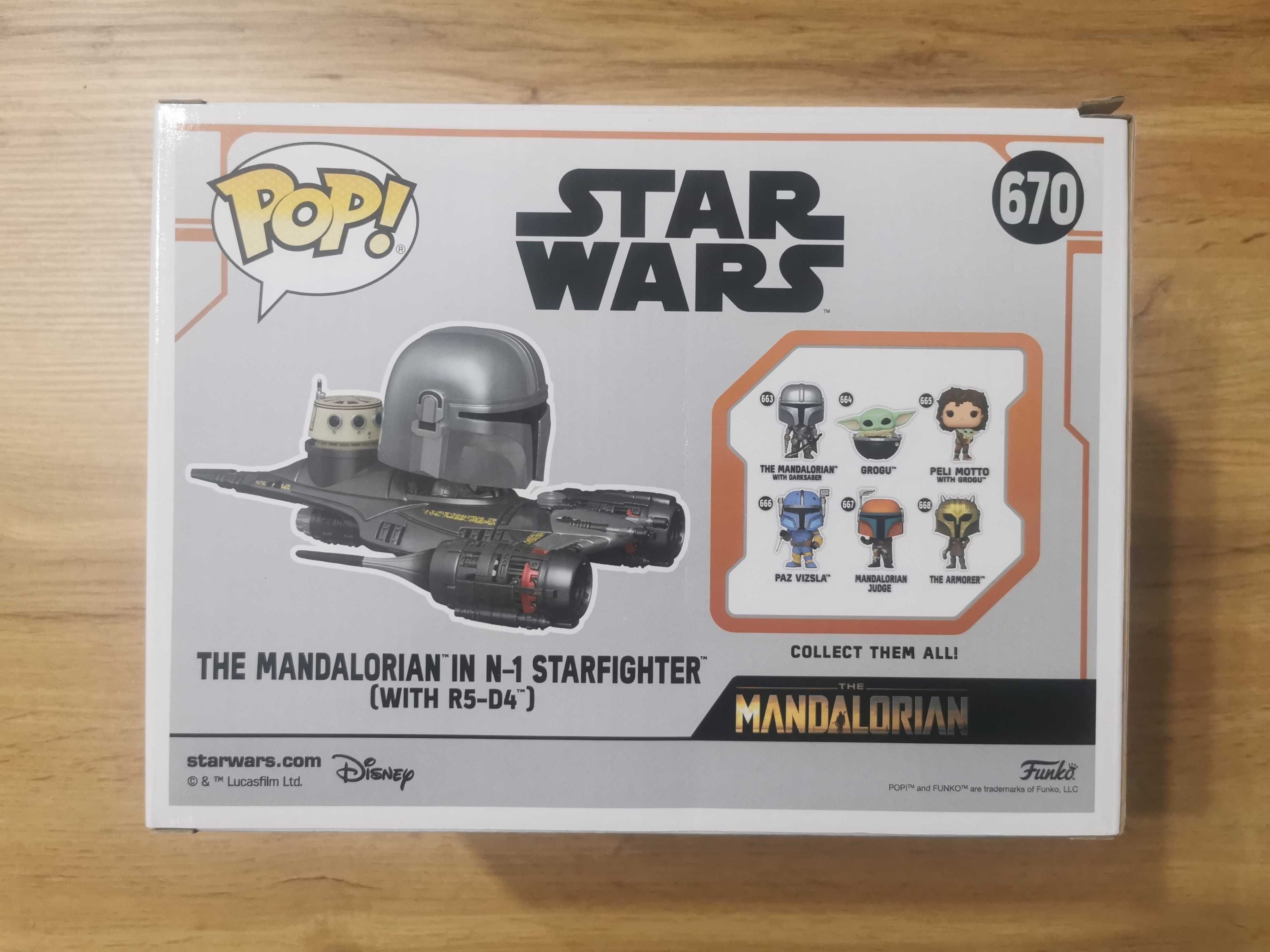 The Mandalorian in N-1 Starfighter 670 Funko Pop Star Wars