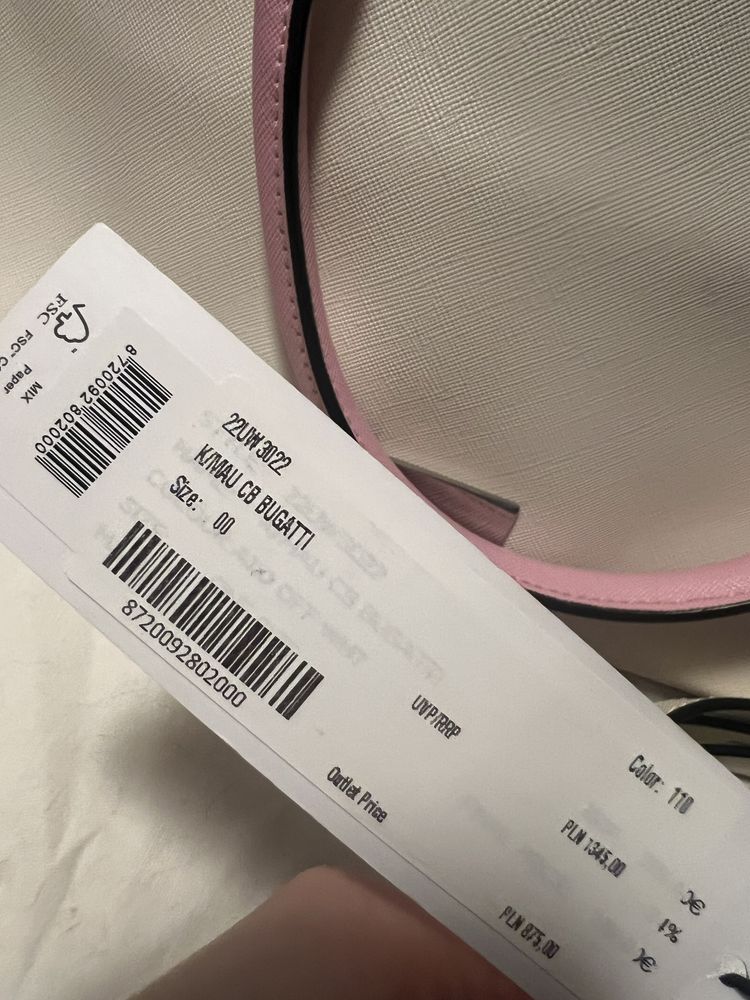 Torebka Karl Lagerfeld bugatti biala