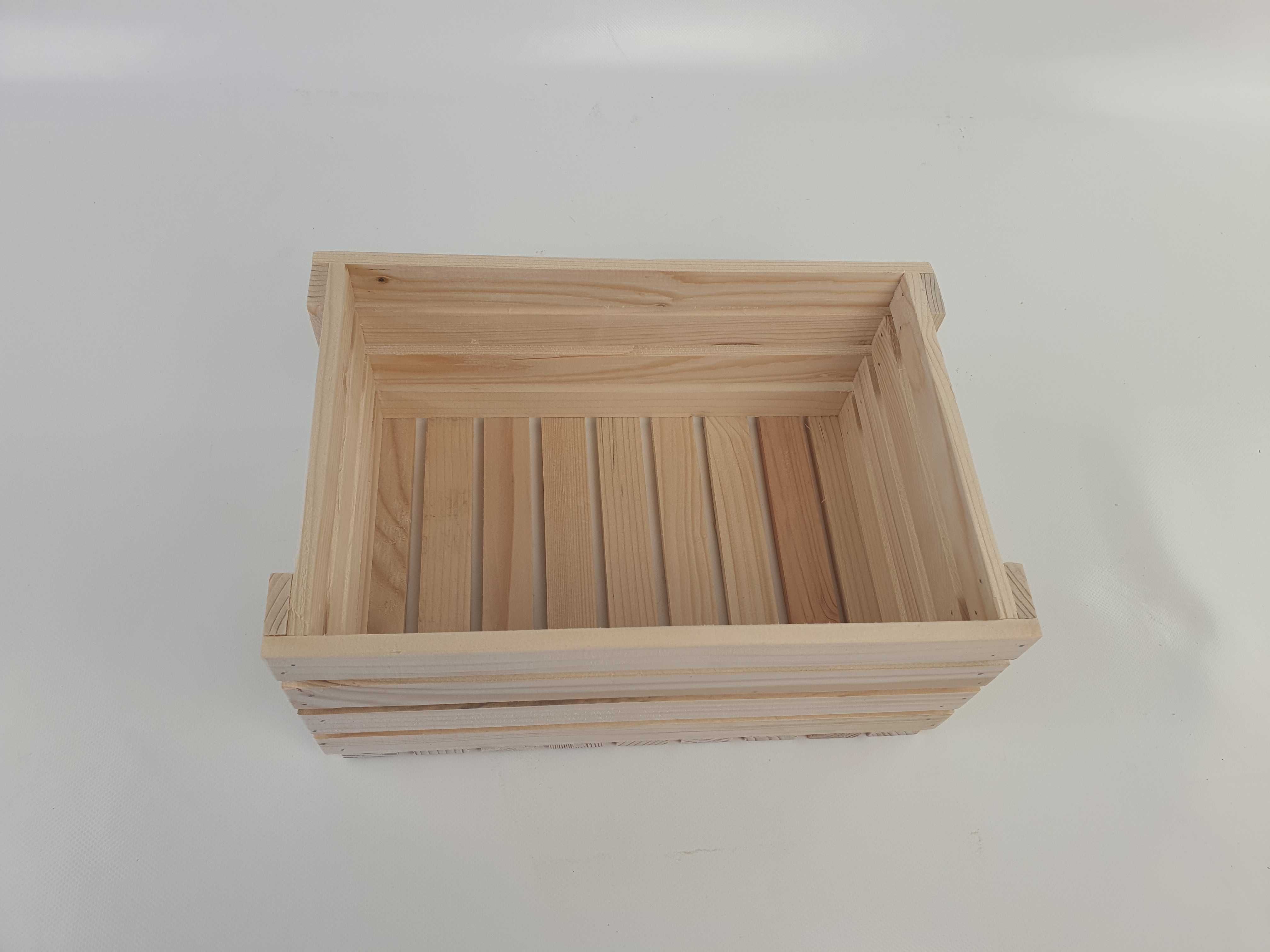 Skrzynka drewniana PREMIUM półka dekoracyjna 30x20x13 rozmiar M