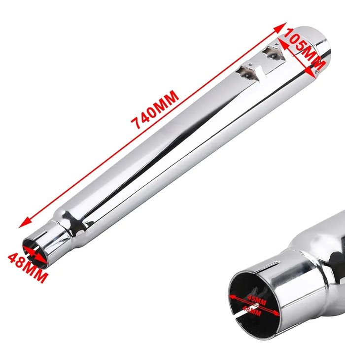 Tłumik wydechowy 4" – chromowo-megafonowy tłumik do modeli Touring