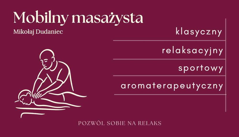Mobilny masaż - relaks, zdrowie, profesjonalizm - Olsztyn
