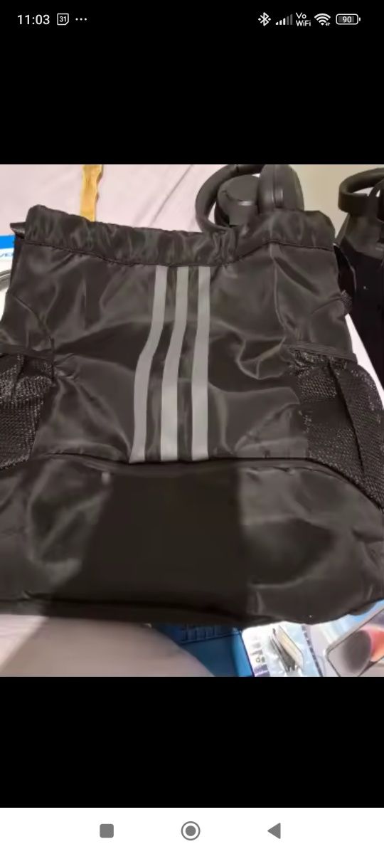 Hit plecak unisex trening siłownia sport czarny 3paski