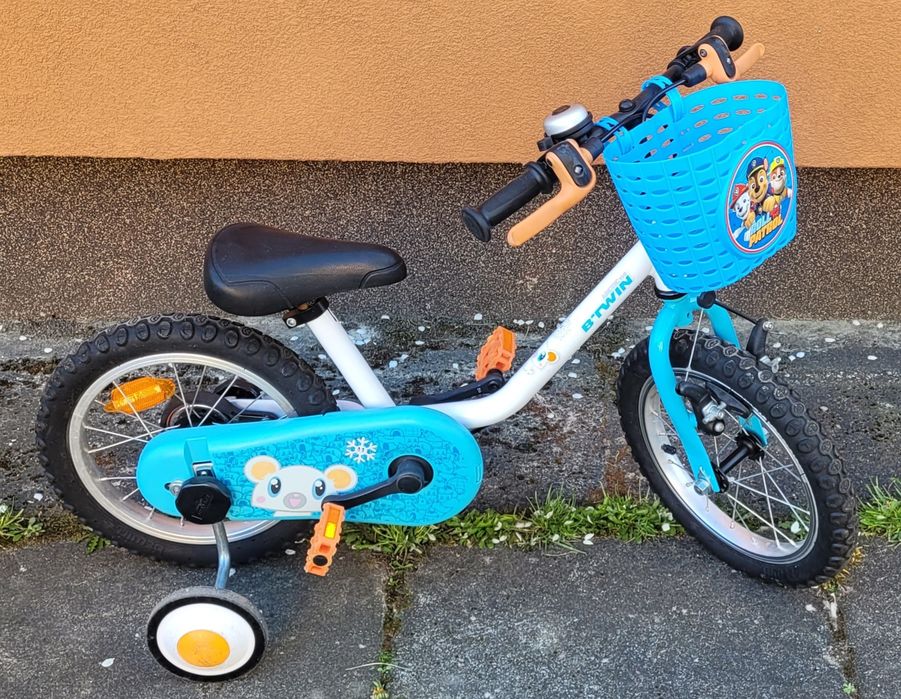 Rower  rowerek btwin 14 cali z kółkami bocznymi