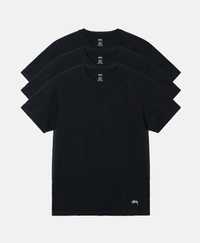 (Розмір XL) Stussy UNDERSHIRTS 3 Pack Black Футболка