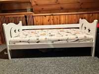 drewniane łóżko, łóżeczko dla dziecka + nowy materac 140x70cm