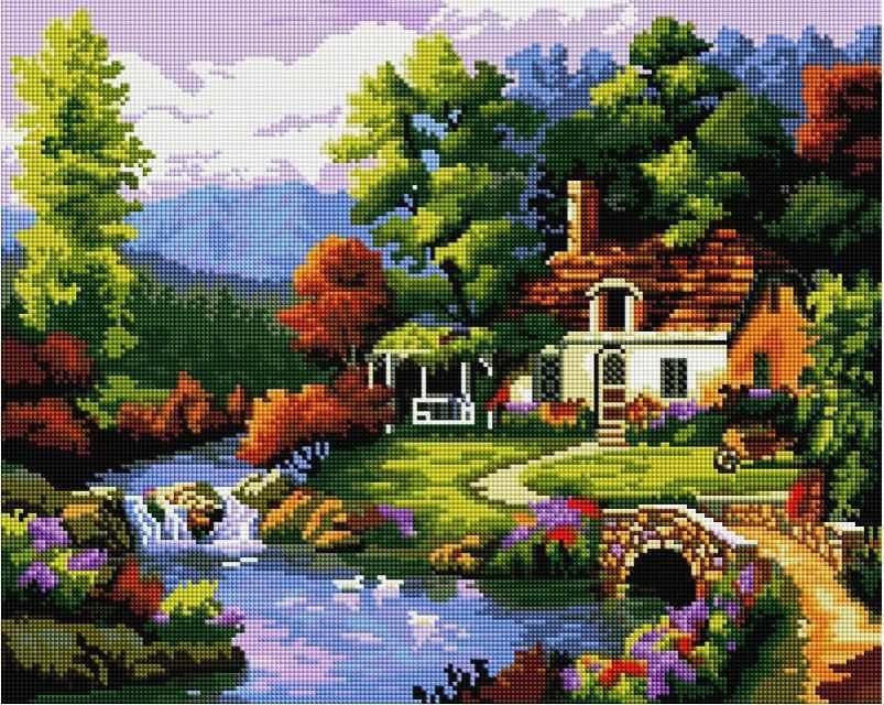 Алмазна вишивка мозаїка квадратні стрази