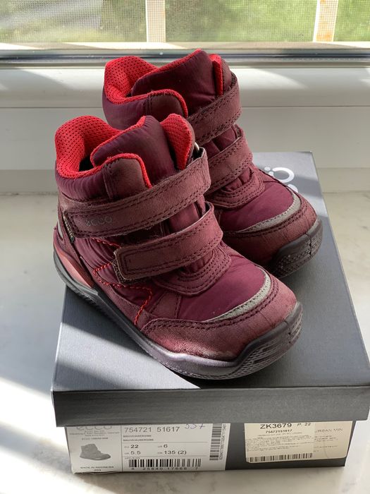 Ботинки зимние детские Ecco 22 размер