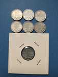 7 Moedas 10 Centavos Alumínio