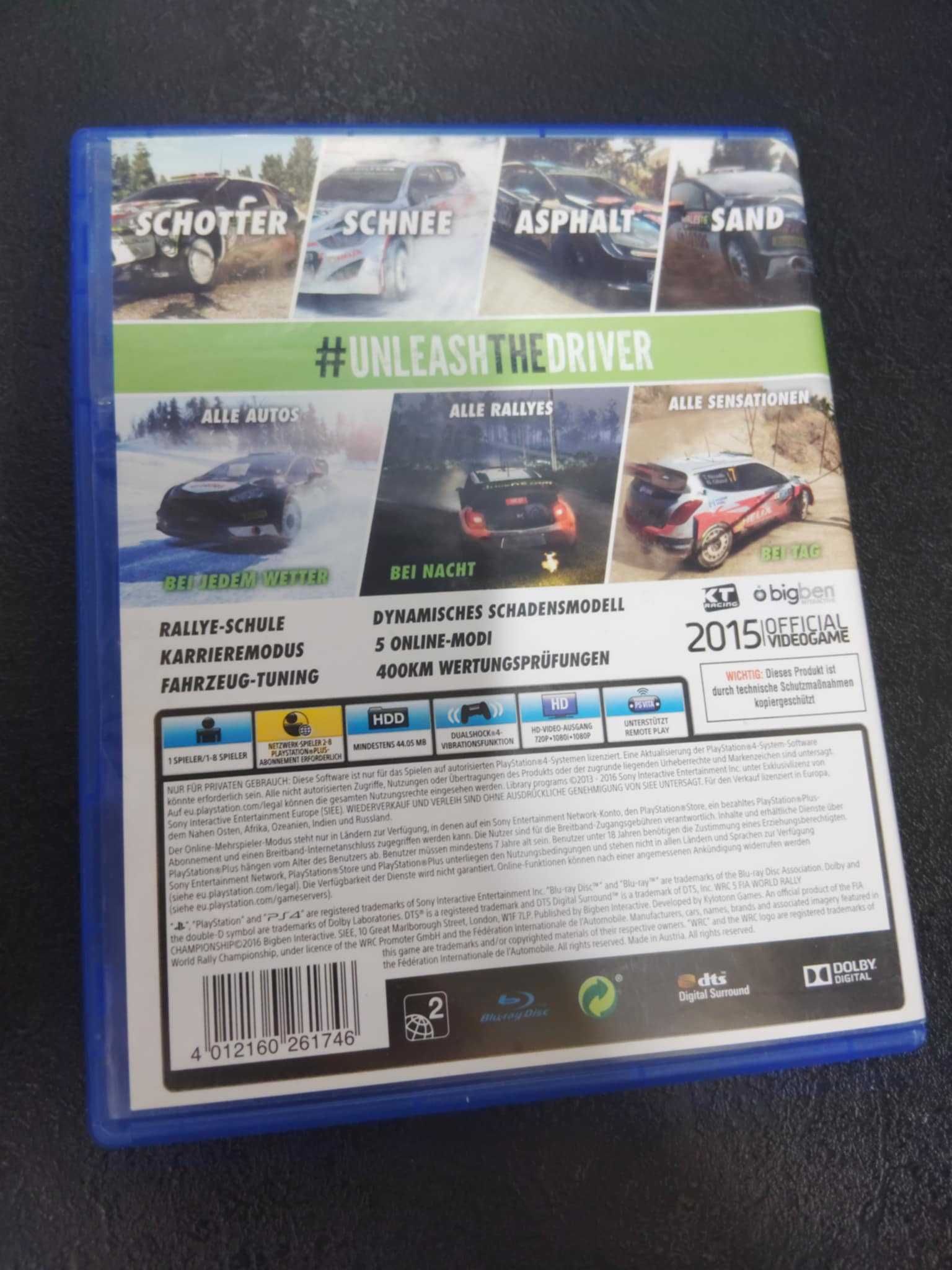 WRC 5 PS4 gra tylko po Angielsku