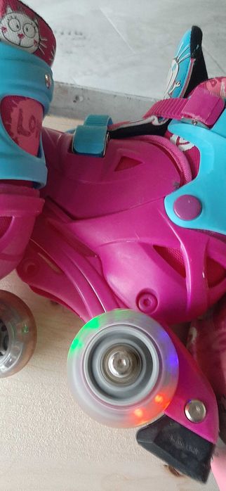 Patins criança com luzes nas rodas