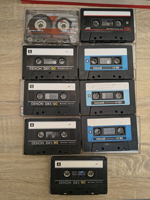 Аудиокассеты/кассеты DENON DX1,JVC,maxell