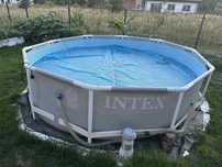 Basen ogrodowy 3-warstwy INTEX 305 x 76 + Pompa INTEX + Mata Grzewcza
