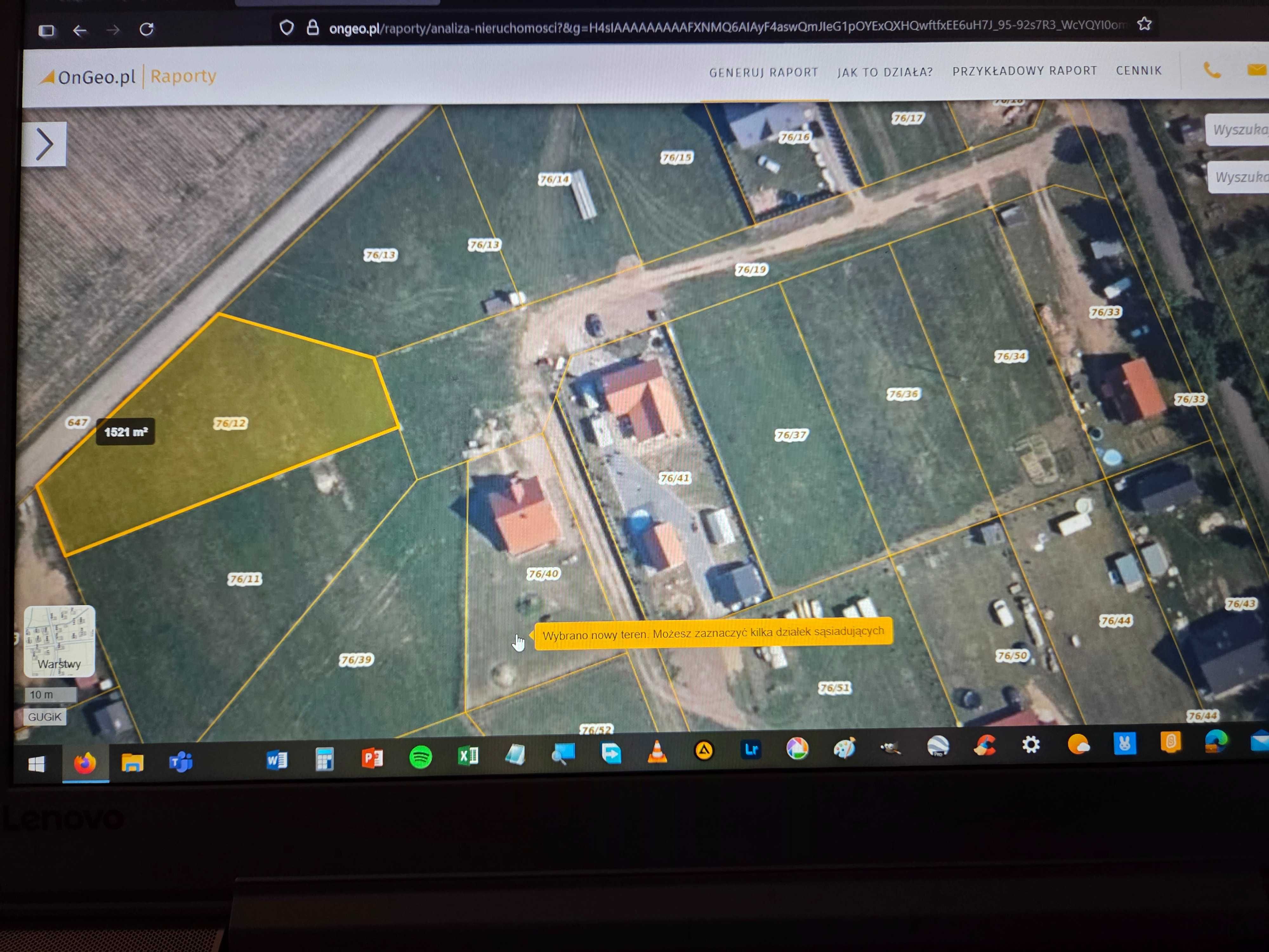 Działka z warunkami zabudowy 1522m2 Piecki ul.Agrestowa