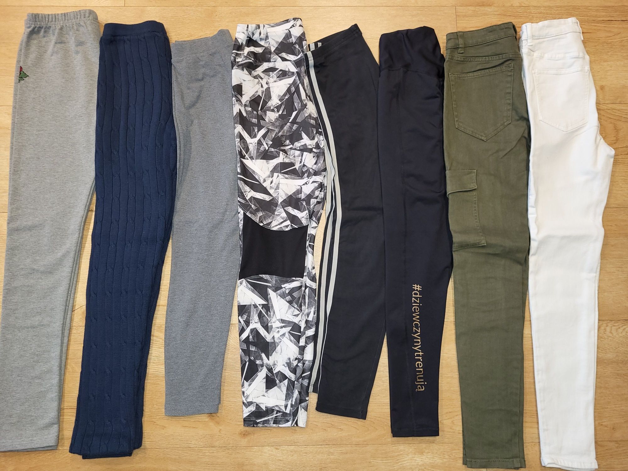 Paka 43 sztuki 152/158/164 bluza t-shirt legginsy koszula spódniczka s