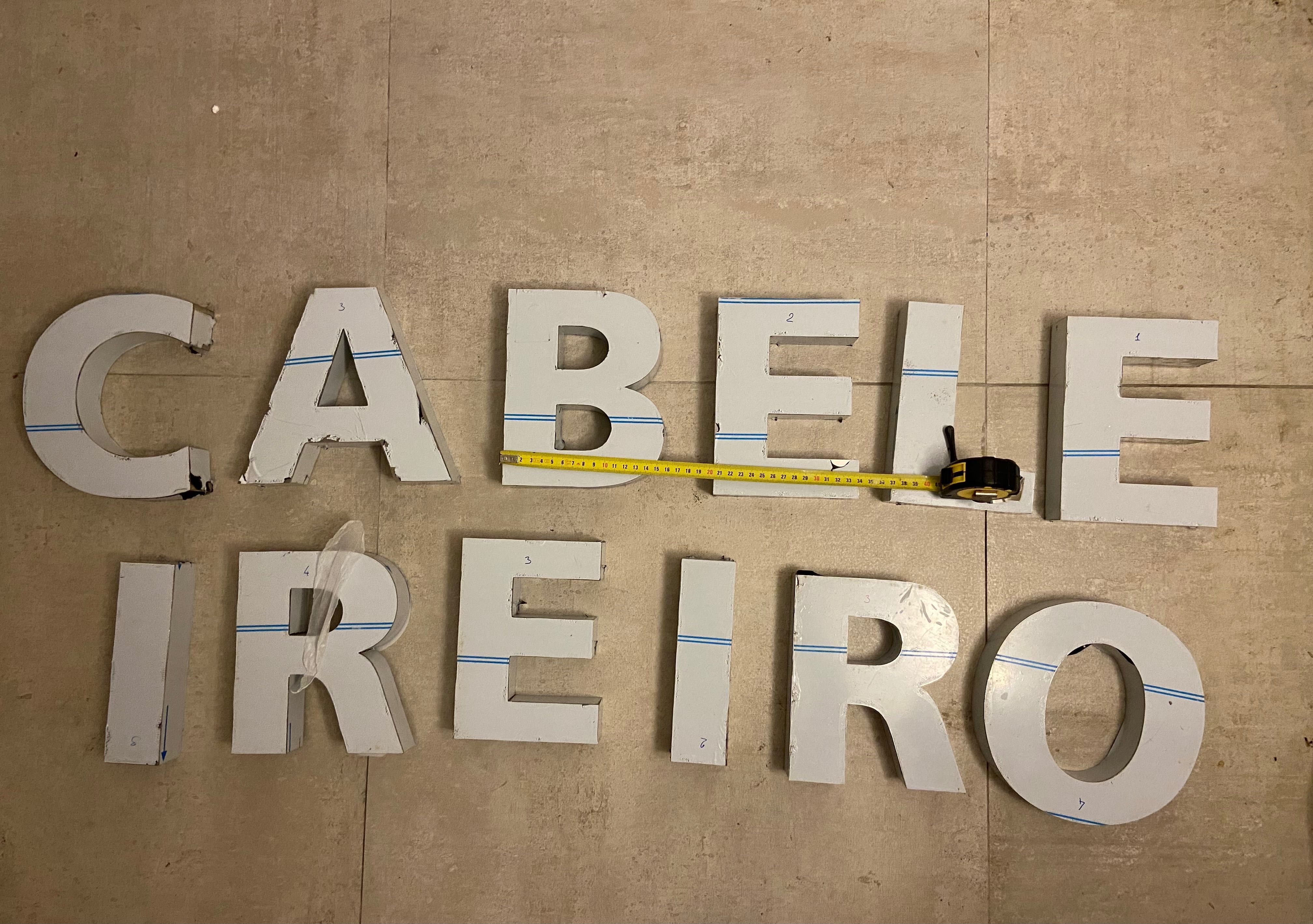 Letras inox para loja