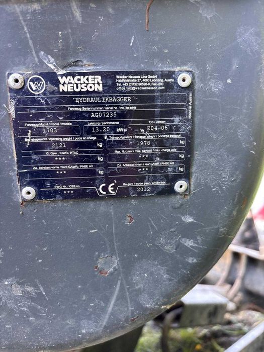 minikoparka Wacker Neuson E04-6 2T