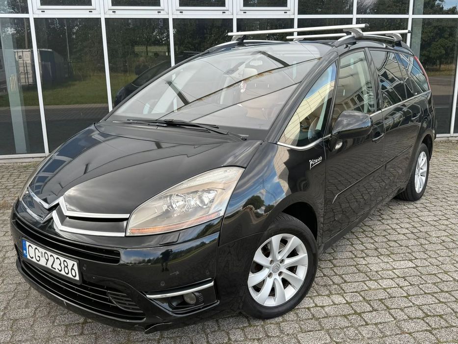 Citroën C4 Grand Picasso Exclisive, DVD, monitory, panorama, skóra, masaże, zarejestrowany.