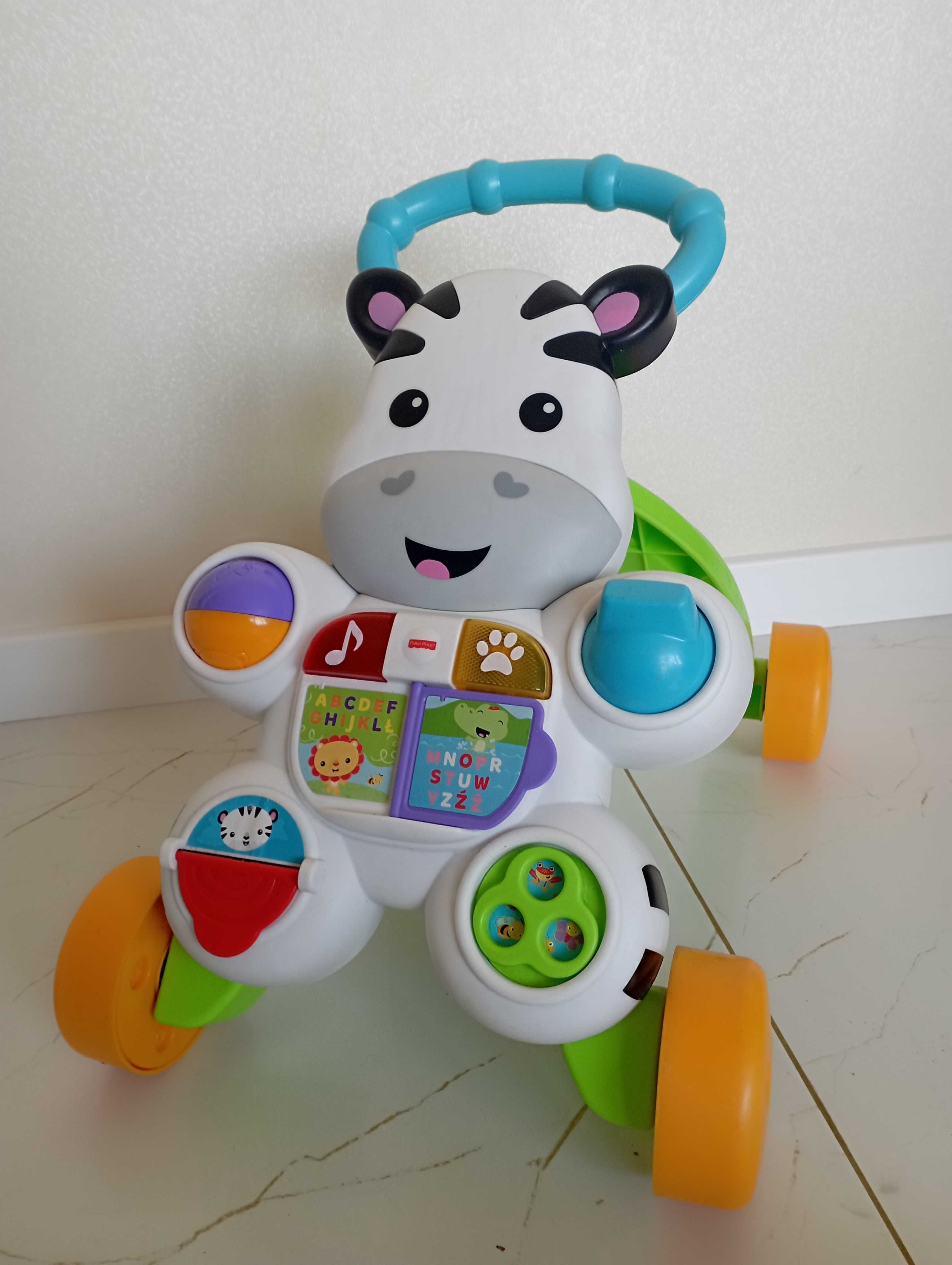 Interaktywny Chodzik-Pchacz Zebra od Fisher-Price® w Języku Polskim