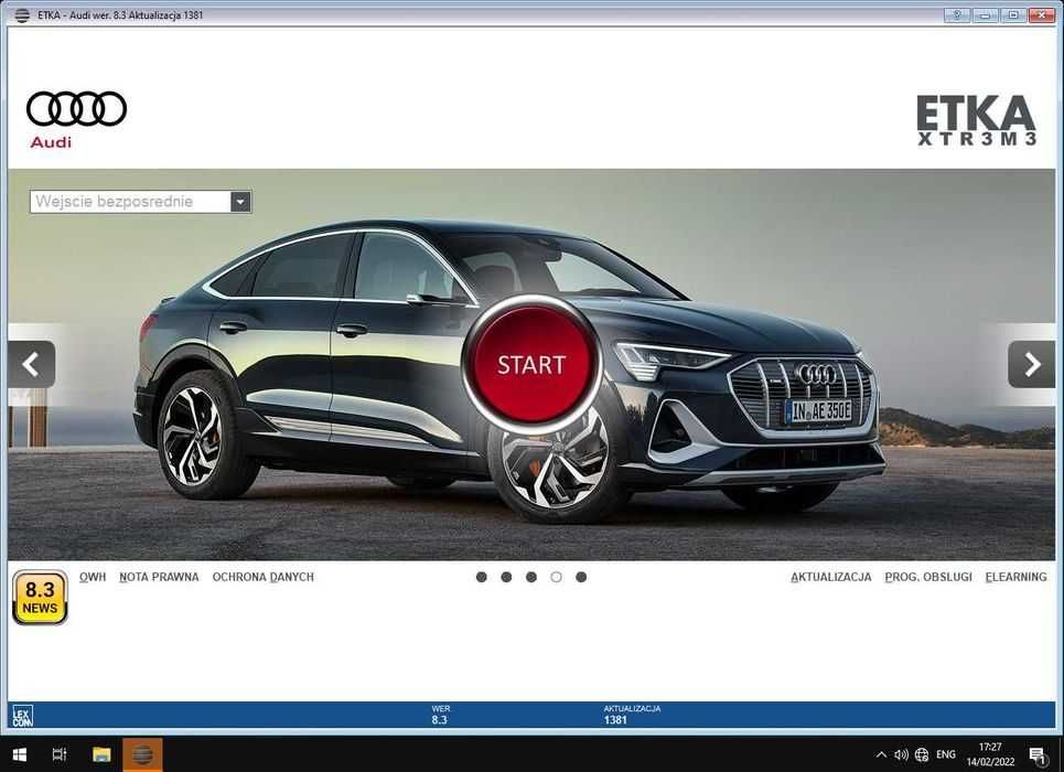 ETKA 8.3 Elsa Delphi Program Części VW Skoda Seat Audi KATALOG 2022