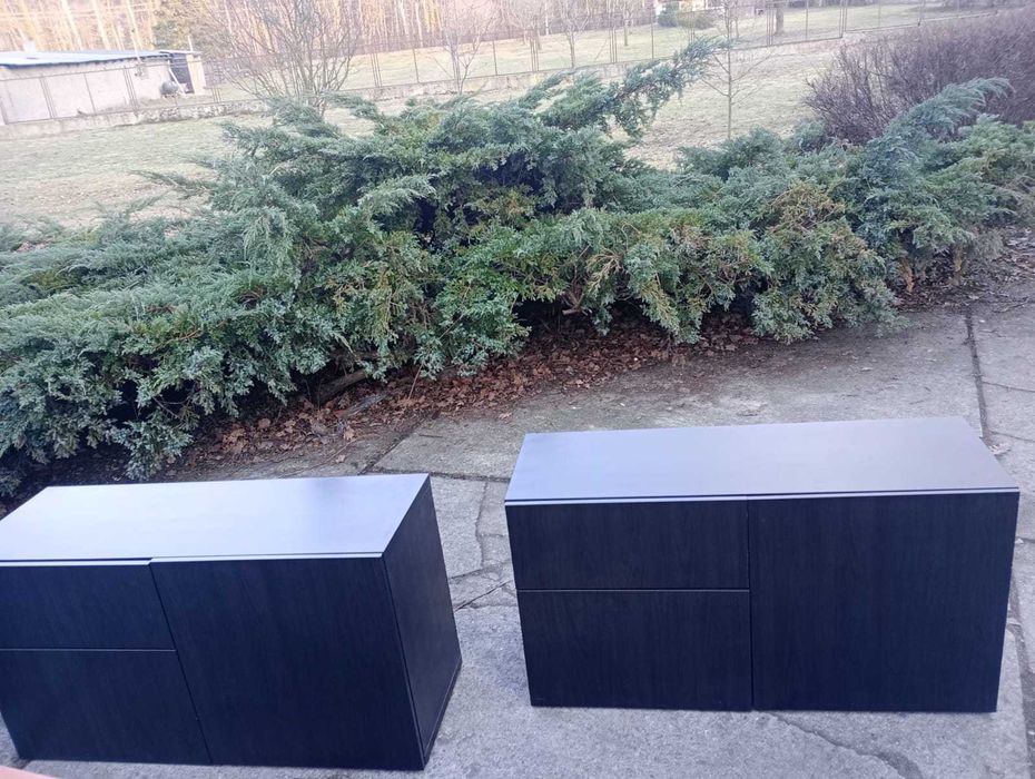 Komoda czarny-brąz IKEA BESTA komody regały  120x42x65 cm