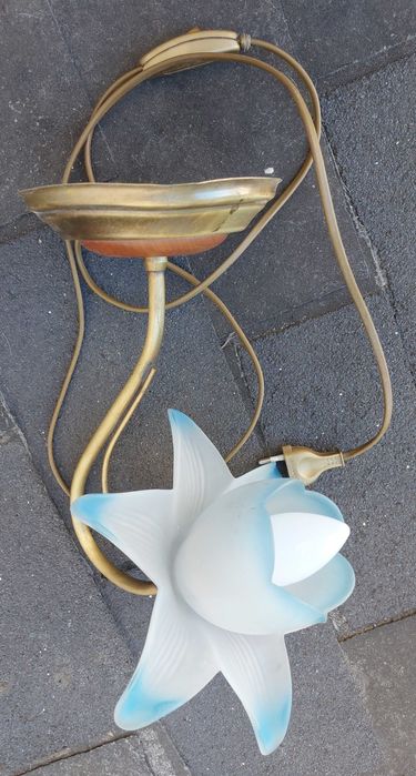 Conjunto - Lustre e Candeeiro de mesa