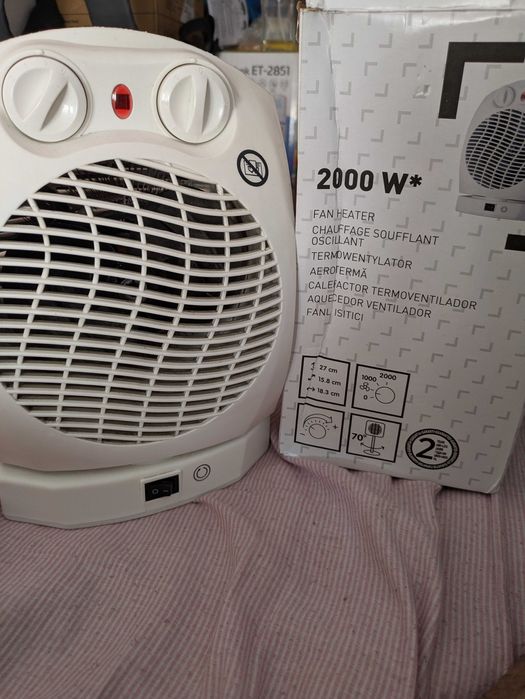 Aquecedor Ventoinha Brico Depôt – 2000W, Como Novo