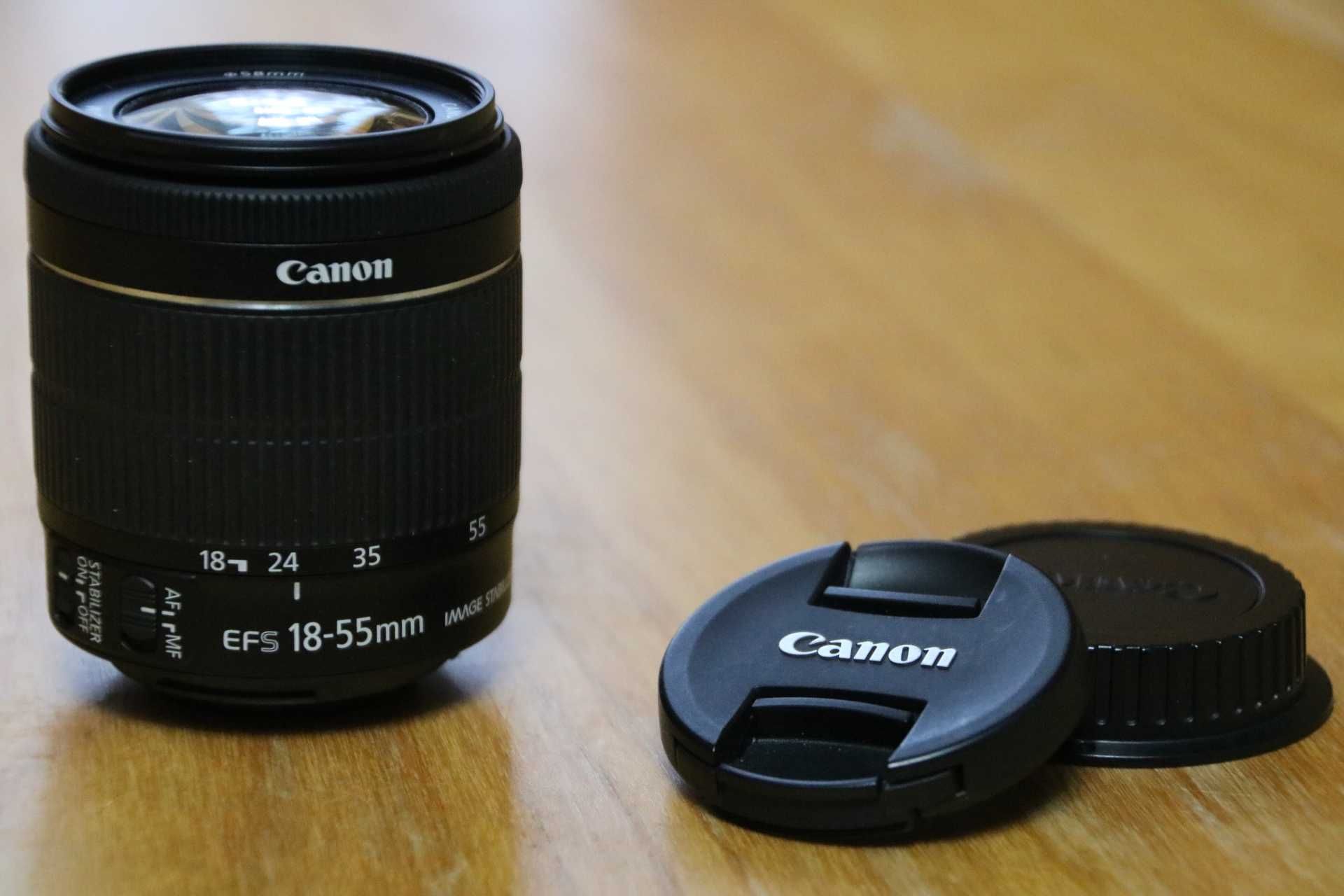 Canon 18-55 stm plus nowa osłona, mało używany B.DB stan - wysyłka.