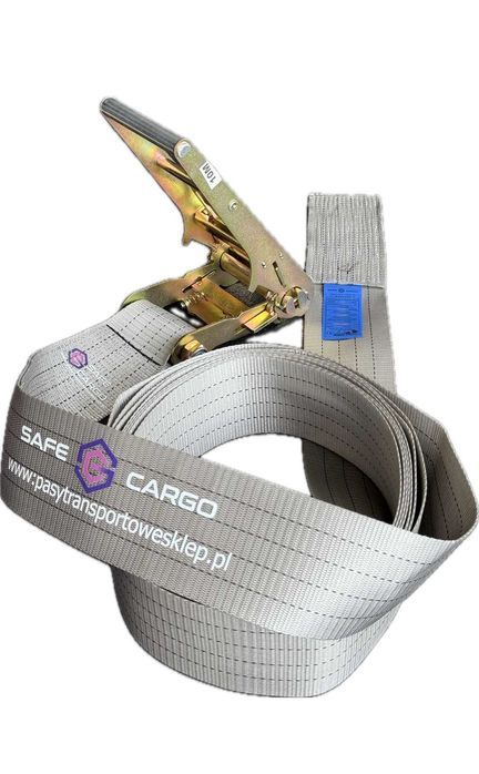 Pas do spinania drewna 10 m / 15 m – szerokość 100 mm – z napinaczem