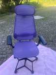 Sleek Ergonomic Office Chair in Purple – Stand Out While You Sit
