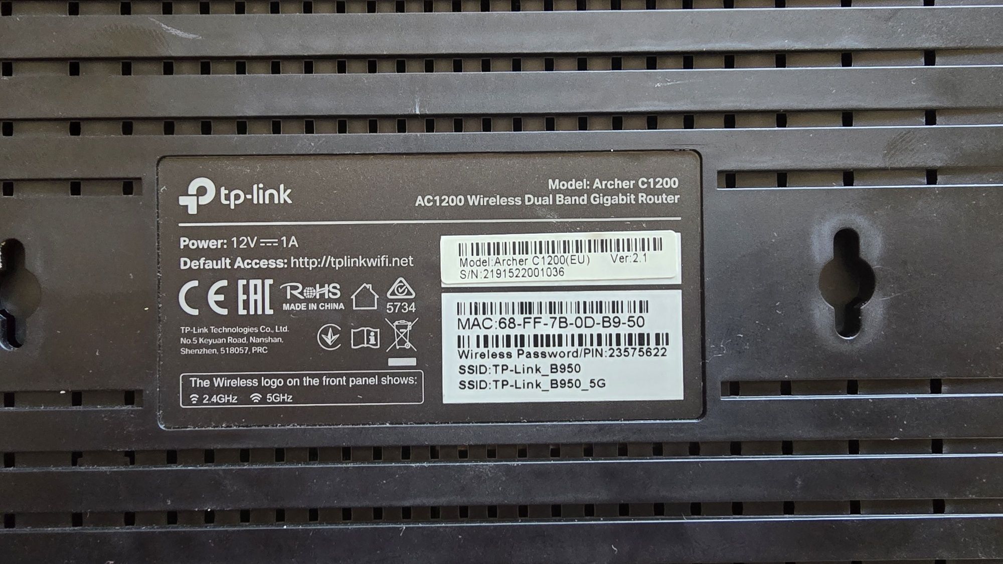Router Tplink AC1200