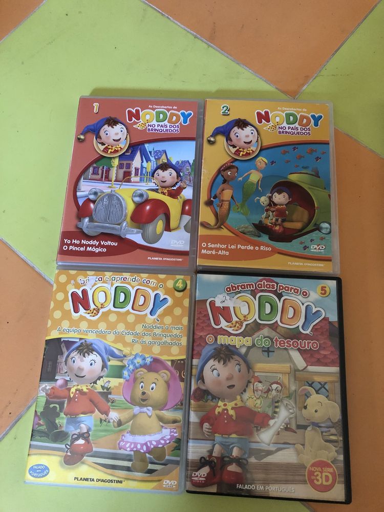 Conjunto de 9 dvd,s do Noddy excelente estado