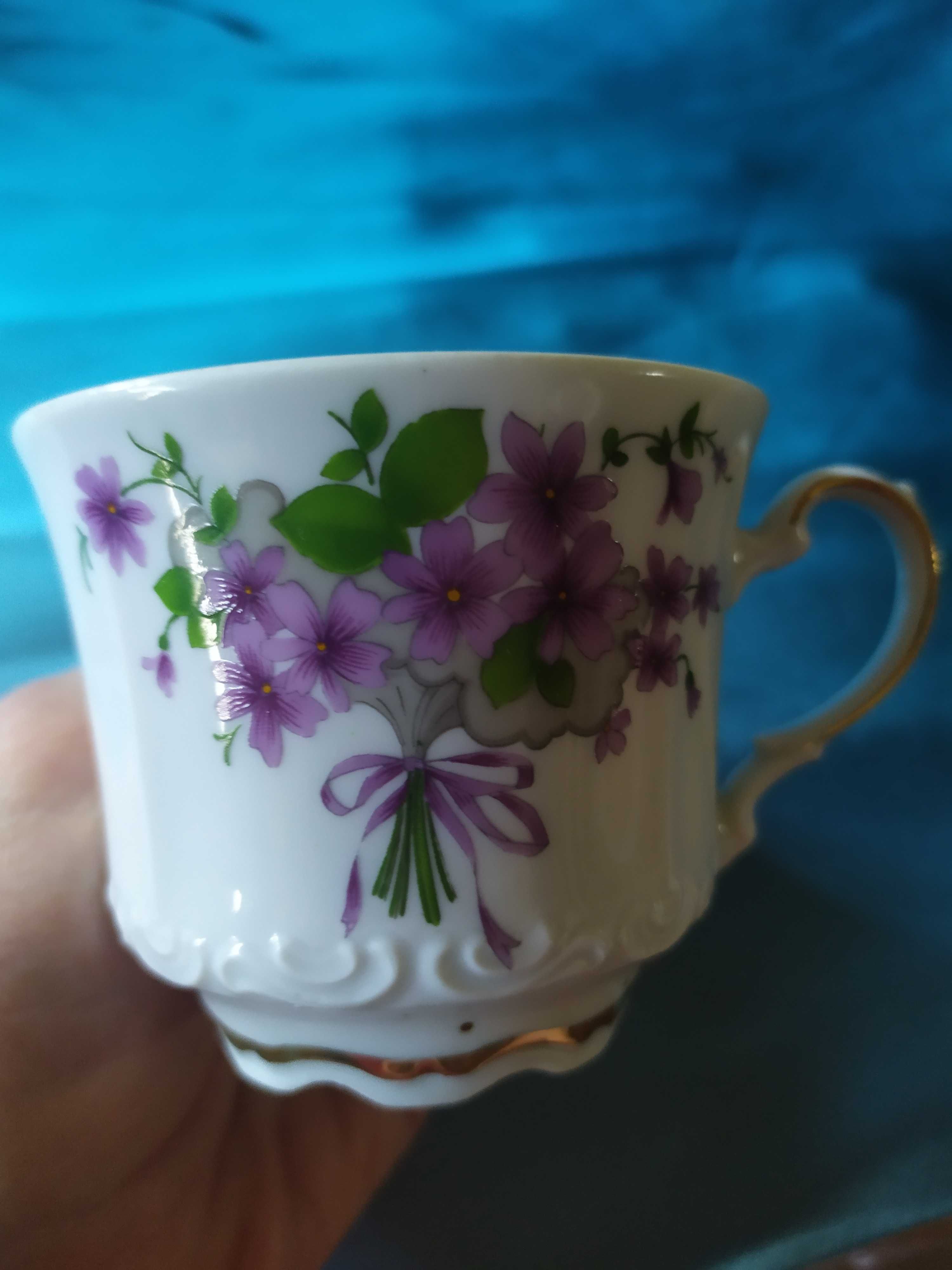 Чашка чайная, кофейная Mitterteich Bavaria винтаж, костяной фарфор