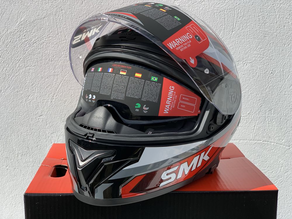 Kask motocyklowy SMK Typhoon rozmiar XL, Bledna, Certyfikat EU!