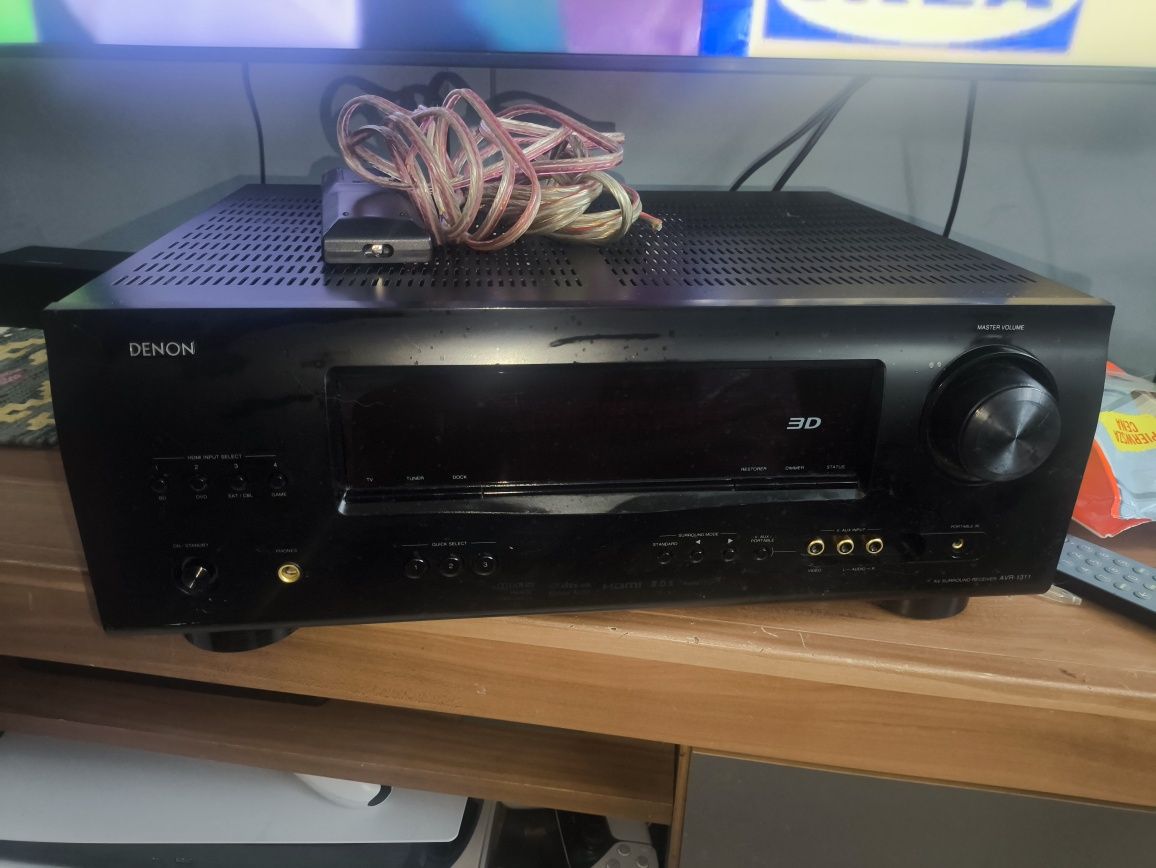Zestaw Denon AVR-1311 oraz kolumny podłogowe VK