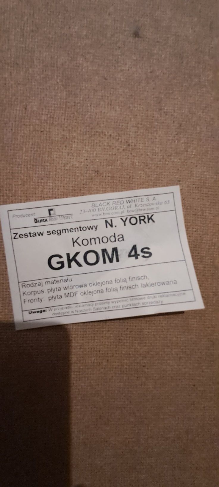 Komoda Brw półki szuflady