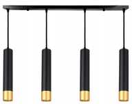 Lampa Wisząca LED GU10 Tuba CZARNO ZŁOTA