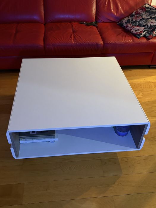 Ława lakierowana biała