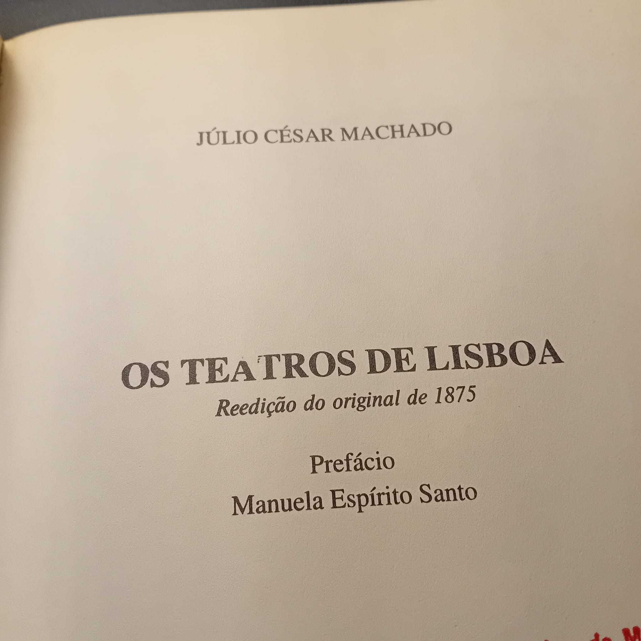 Julio César Machado, Os Teatros de Lisboa