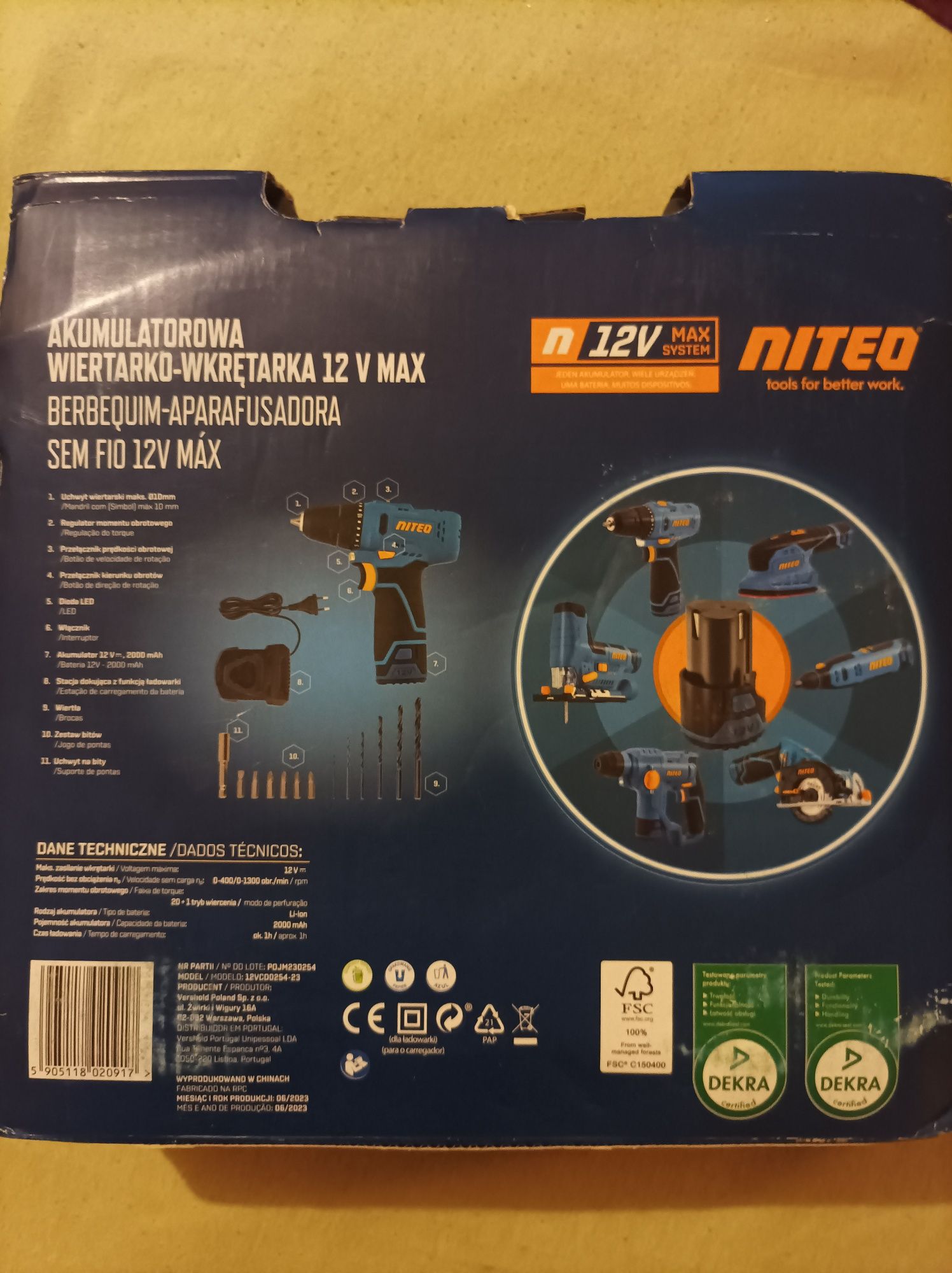 wiertarko - wkrętarka 12v max