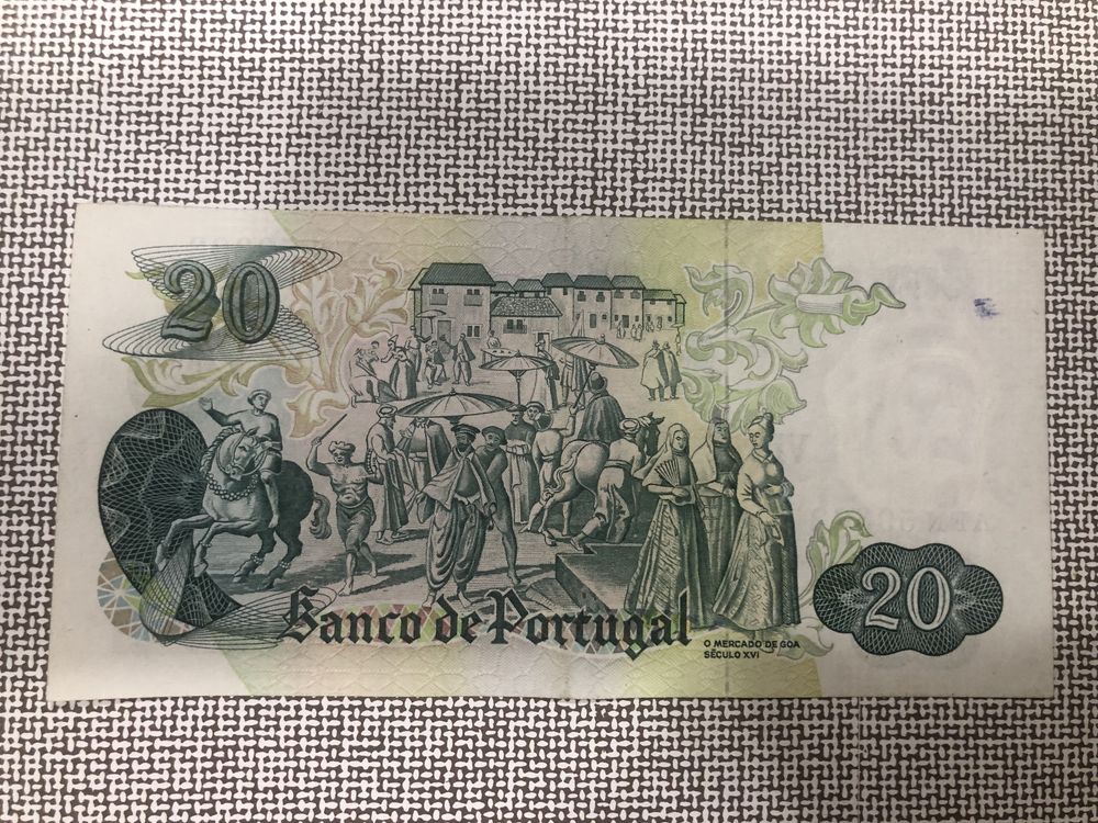 4 Notas de 20 escudos