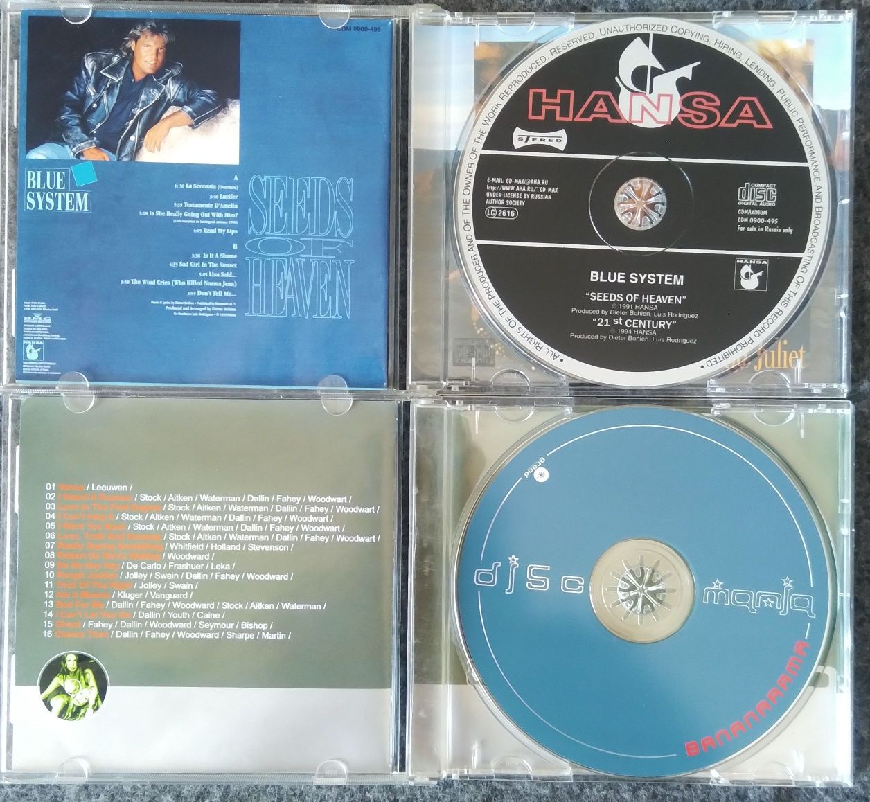 Компакт диски,CD,Blue System,Kraftwerk,Bananarama,Viva la Fiesta..