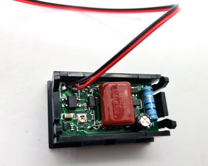 Цифровой вольтметр красный AC 70V-500V 220 В переменного напряжения