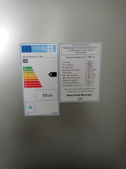 Kocioł 10KW piec na węgiel i drewno 80m2 Kotły Pleszew 3kanały Wys0zł