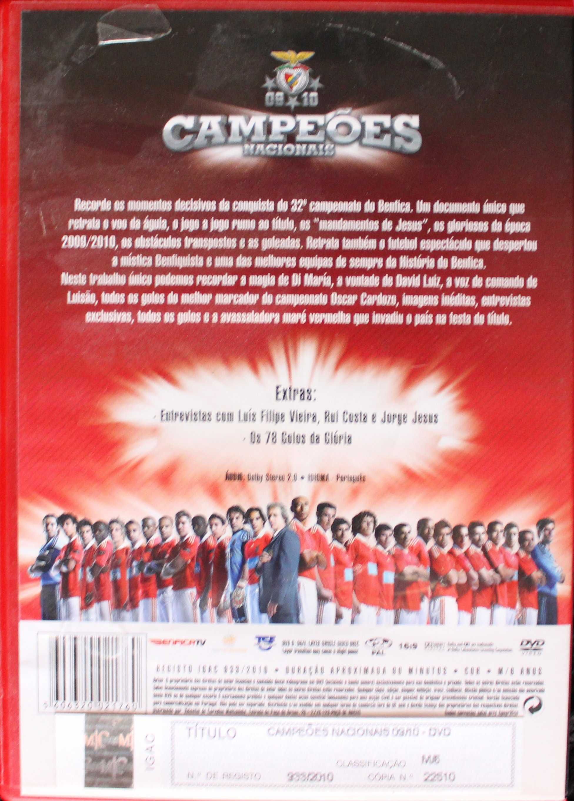 Dvd - Benfica Campeão 2009/2010