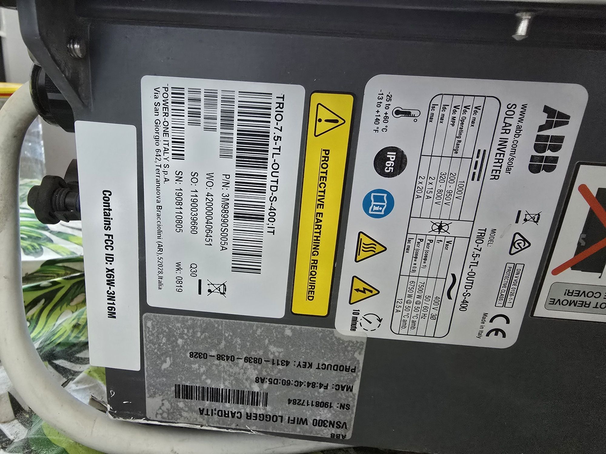 Falownik Inwerter ABB TRIO 7.5 wifi