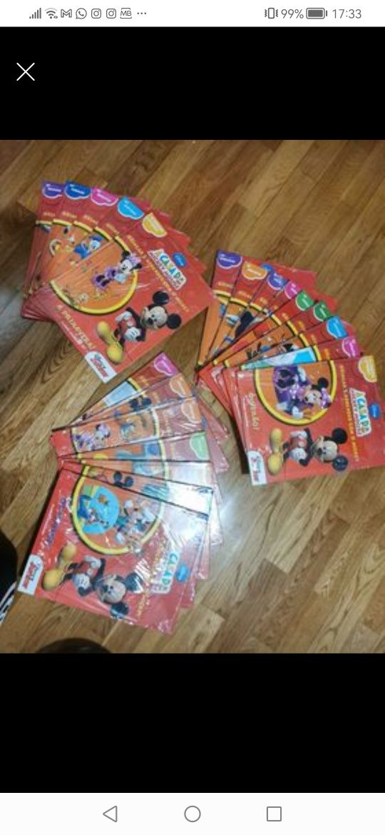 Coleção de livros A casa do Mickey Mouse e DVD