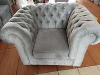 Zestaw Chesterfield kanapa+2 fotele
