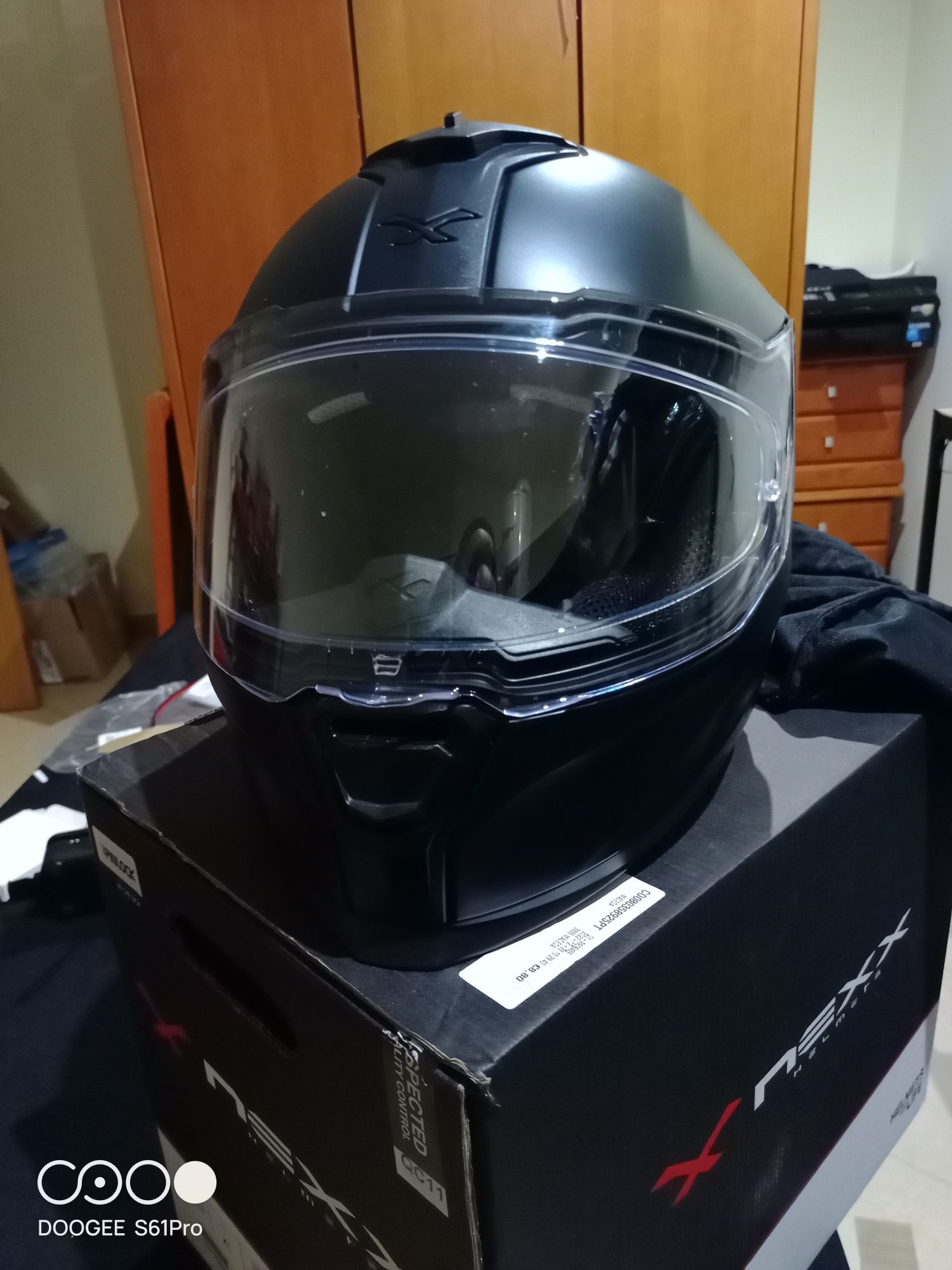 Capacete nexx RX.100R black matte semi novo xl