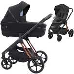 Wózek Espiro Miloo 2w1 Kolekcja 2024 Diamond Black Czarny