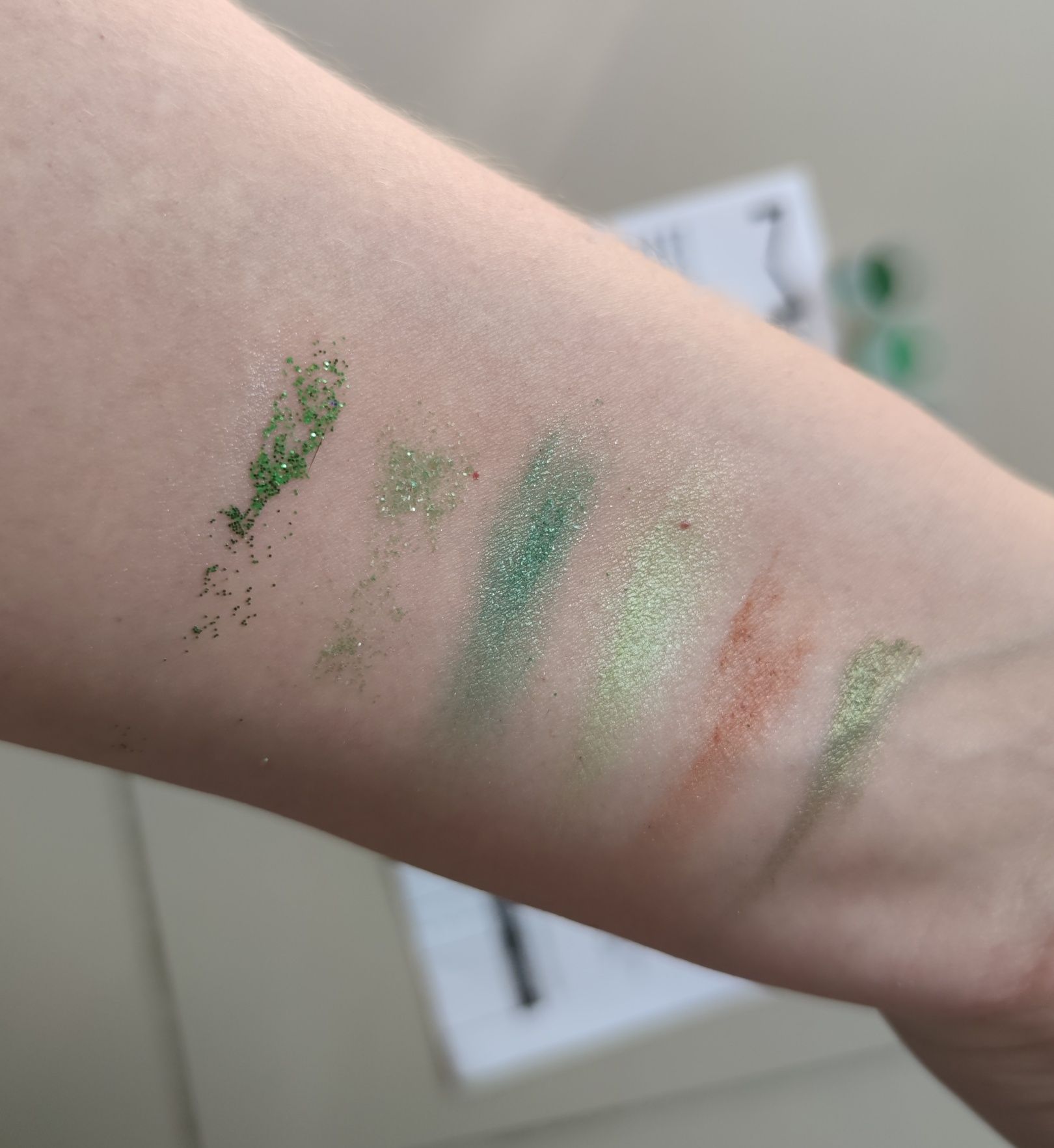Mac pigmenty cienie do powiek zielenie